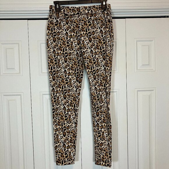 No Boundaries Leopard Print Jeggings Juniors Size M 7-9 - Picture 1 of 8